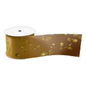 Gold Glitzer Christmas Sparkle Satinband (Spule)