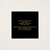 Gold Glitzer Circle Jewelier Designer Stud Earring (Rückseite)