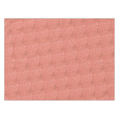 Gold Glitzer City Dots auf Korallenrosa Tischdecke (Vorderseite (Horizontal))
