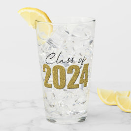 Gold Glitzer Class 2024 Glas