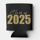 Gold Glitzer Class 2025 Dosenkühler (Rückseite)