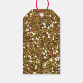 Gold Glitzer Class 2025 Geschenkanhänger (Rückseite)