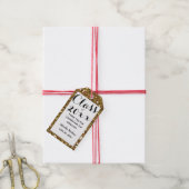 Gold Glitzer Class 2025 Geschenkanhänger (Mit Garn)