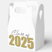 Gold Glitzer Class 2025 Geschenkschachtel (Offen)
