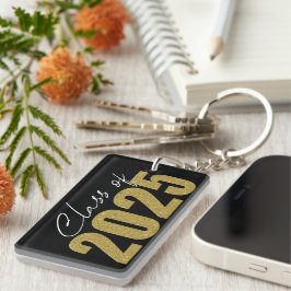 Gold Glitzer Class 2025 Schlüsselanhänger