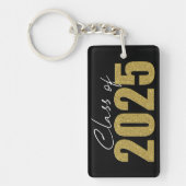 Gold Glitzer Class 2025 Schlüsselanhänger (Vorderseite)