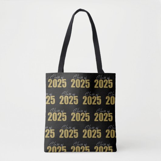 Gold Glitzer Class 2025 Tasche (Vorderseite)