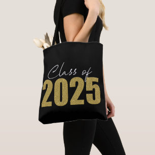 Gold Glitzer Class 2025 Tasche