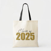 Gold Glitzer Class 2025 Tragetasche (Vorne)