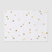 Gold Glitzer Confetti Dot Polka Nagelzettel Seidenpapier (Vorderseite)