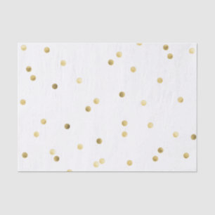 Gold Glitzer Confetti Dot Polka Nagelzettel Seidenpapier