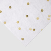 Gold Glitzer Confetti Dot Polka Nagelzettel Seidenpapier (Ausschnitt)