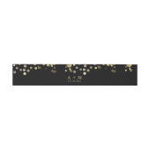 Gold Glitzer Confetti Einladungsbanderole (Flach)