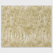 Gold Glitzer Confetti Glitzy Zebra Print Geschenkpapier (Flach)