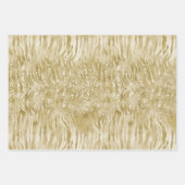 Gold Glitzer Confetti Glitzy Zebra Print Geschenkpapier Set (Vorderseite 2)