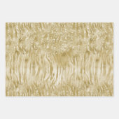 Gold Glitzer Confetti Glitzy Zebra Print Geschenkpapier Set (Vorderseite)