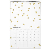 Gold Glitzer Confetti Kalender (Feb 2027)