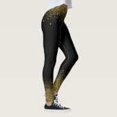 Gold Glitzer Confetti Look Leggings (Rechts)