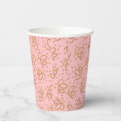 Gold Glitzer Confetti Paper Cups Pappbecher (Links)