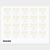 Gold Glitzer Confetti Save the Date Stickers (Blatt)