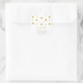 Gold Glitzer Confetti Save the Date Stickers (Tasche)