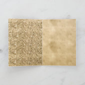 Gold Glitzer Confetti Sparkle Shine Karte (Innenseite)