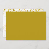 Gold Glitzer Confetti | TRAUZEUGIN Einladung (Vorne/Hinten)