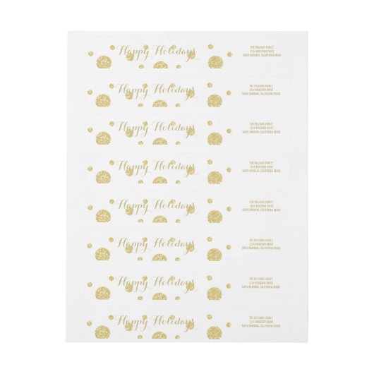 Gold Glitzer Confetti-Umrandung (Bogen)