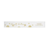Gold Glitzer Confetti-Umrandung (Person)