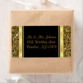 Gold Glitzer Confetti und Black Elegante (Insitu)