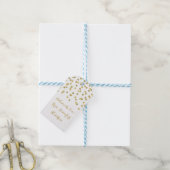 Gold Glitzer Confetti Weihnachtsgebäck Tags Geschenkanhänger (Mit Garn)