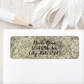 Gold Glitzer Crackle Modern Chic Glam Sparkle (Insitu)