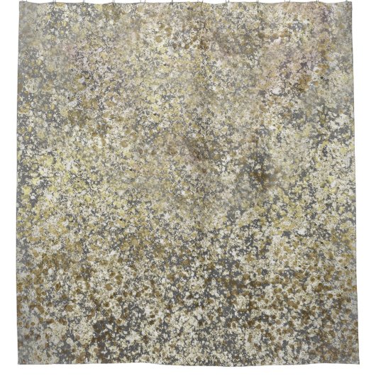 Gold Glitzer Crackle Modern Chic Glam Sparkle Duschvorhang (Vorderseite)