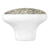 Gold Glitzer Crackle Modern Chic Glam Sparkle Keramikknauf (Seitenansicht)