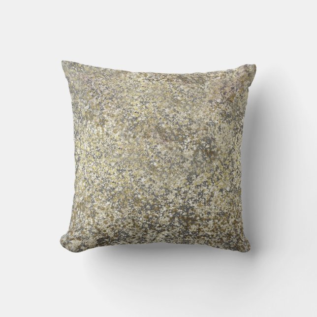Gold Glitzer Crackle Modern Chic Glam Sparkle Kissen (Vorderseite)