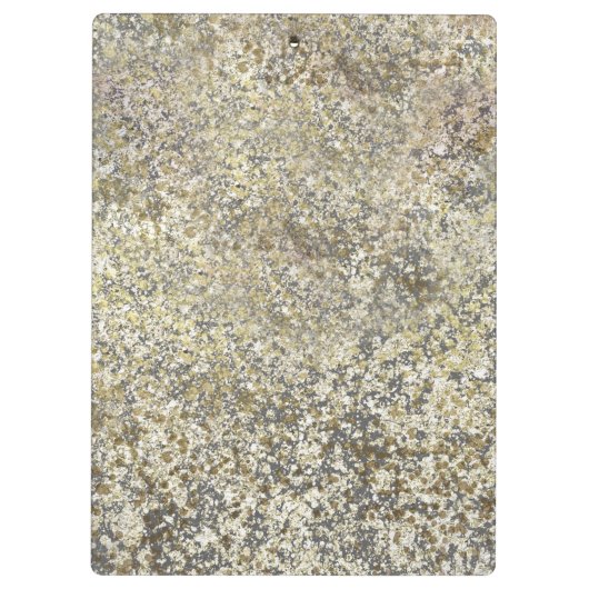 Gold Glitzer Crackle Modern Chic Glam Sparkle Klemmbrett (Rückseite)