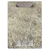 Gold Glitzer Crackle Modern Chic Glam Sparkle Klemmbrett (Vorderseite)
