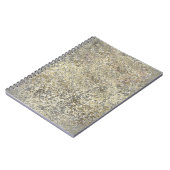 Gold Glitzer Crackle Modern Chic Glam Sparkle Notizblock (Linke Seite)