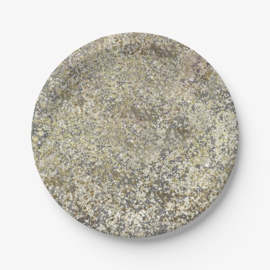 Gold Glitzer Crackle Modern Chic Glam Sparkle Pappteller (Vorderseite)