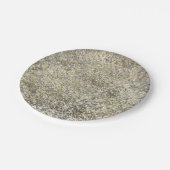Gold Glitzer Crackle Modern Chic Glam Sparkle Pappteller (Schrägansicht)