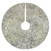 Gold Glitzer Crackle Modern Chic Glam Sparkle Polyester Weihnachtsbaumdecke (Vorderseite)