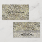 Gold Glitzer Crackle Modern Chic Glam Sparkle Visitenkarte (Vorne/Hinten)