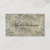 Gold Glitzer Crackle Modern Chic Glam Sparkle Visitenkarte (Vorderseite)