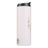 *~* Gold Glitzer Crown Chakra Totem Blush Pink Thermosbecher (Nach links gedreht)