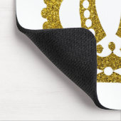 Gold Glitzer Crown Mousepad (Ecke)