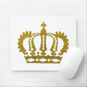 Gold Glitzer Crown Mousepad (Mit Mouse)