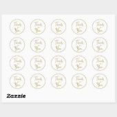 Gold Glitzer Danke, Stickers (Blatt)