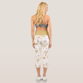Gold Glitzer Deer Capri Leggings (Rückseite)