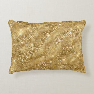 Gold Glitzer Dekokissen
