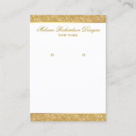 Gold-Glitzer der Earl Display Card Visitenkarte